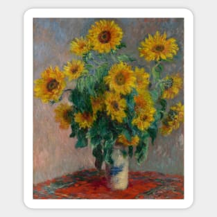 Bouquet of Sunflowers by Claude Monet Sticker